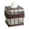 Tissue Box Cover | Resin Square Tissue Box Holder | Oil Rubbed Bronze Finish for Bathroom & Countertops